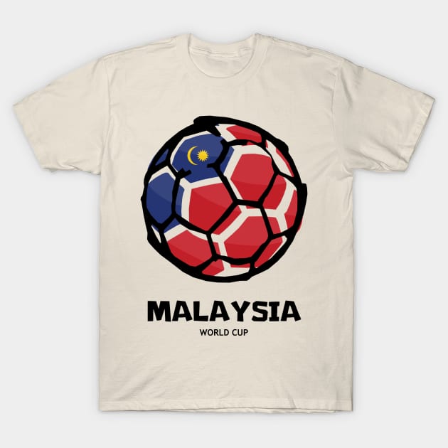 Malaysia Football Country Flag T-Shirt by KewaleeTee